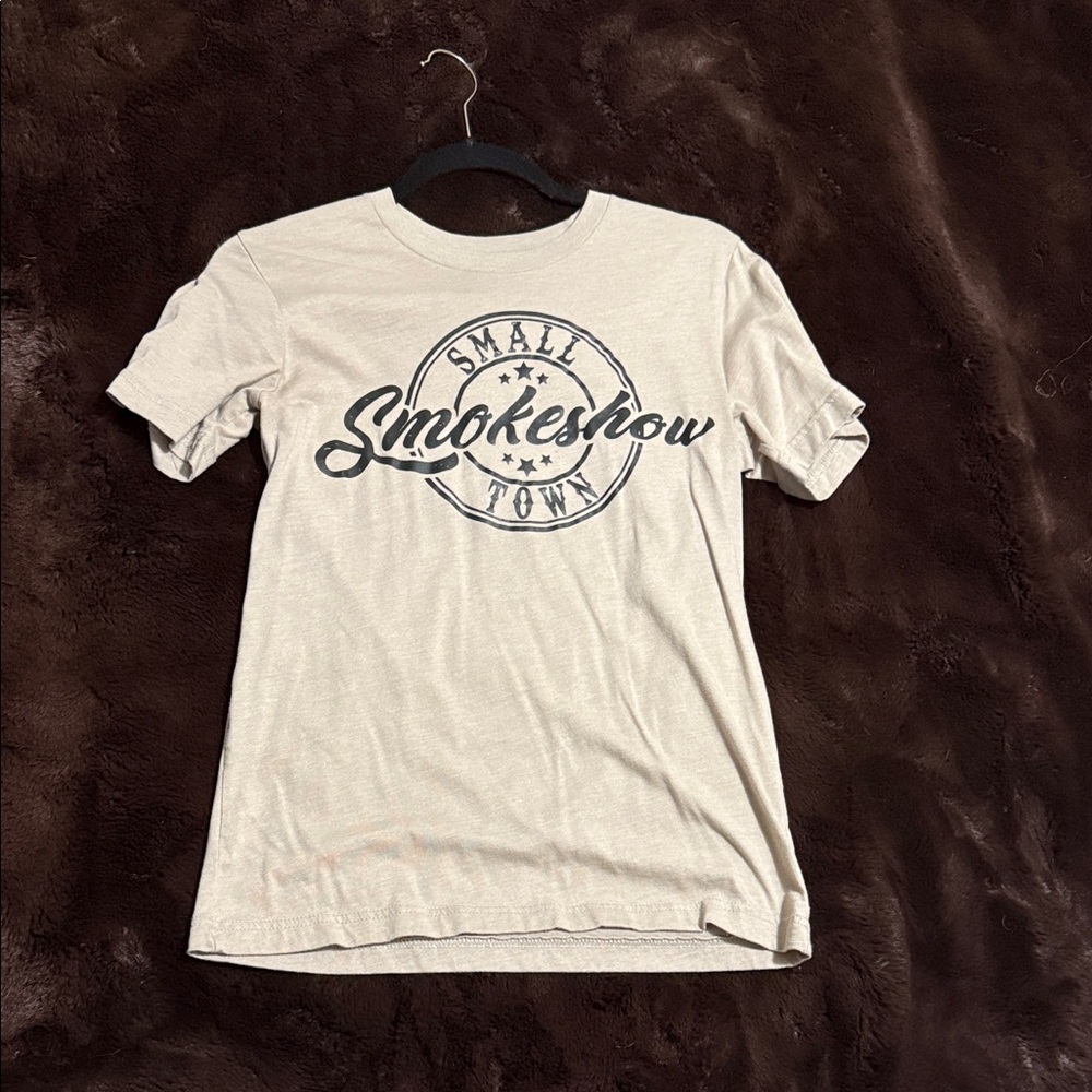 Small Town Smokeshow Beige T-Shirt